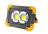 Прожектор світлодіодний L802-20W-2COB+1W, ЗП micro USB, 2x18650/3xAA, Power Bank, Box
