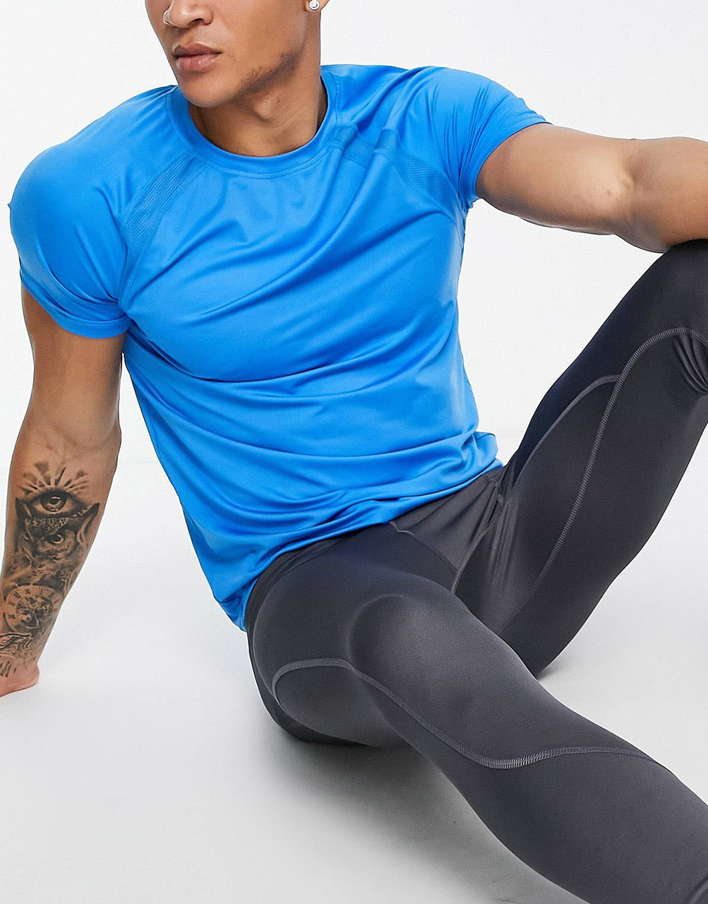 Чоловіча футболка для тренувань ASOS blue (оригінал)
