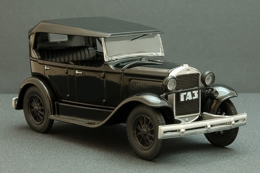Автолегенди №38 ГАЗ-А чорний | Колекційна модель 1:43 | DeAgostini
