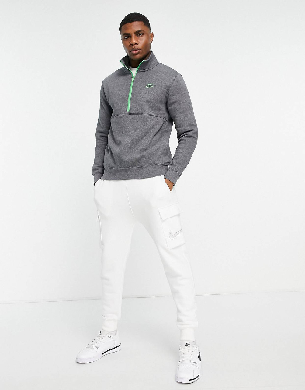 Спортивний чоловічий світшот толстовка Nike на флісі (Оригінал)