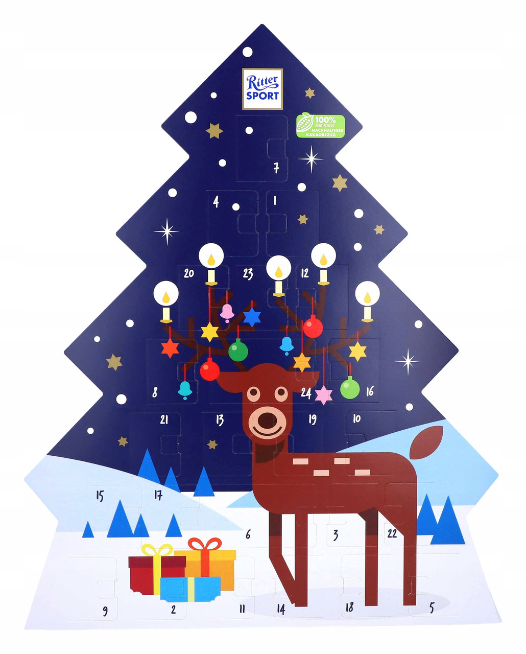 Купить Адвент календарь Ritter Sport Christmas Tree 208 g подарки
