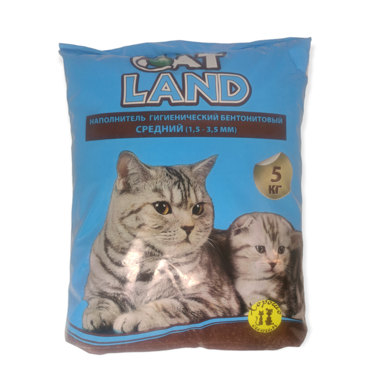 Наповнювач бентонітовий Cat Land 5кг для котячого туалету