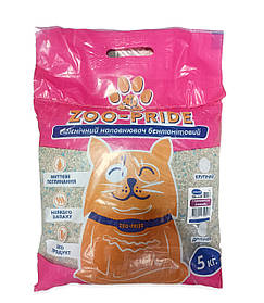 Наповнювач бентонітовий Zoo-Pride середній з ароматом лаванди 5кг для котячого туалету