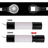 Лампа/Фонарик/PowerBank F18 акумуляторний світлодіодний 3 в 1 аварійний, якщо немає електрики — Чорний, фото 7