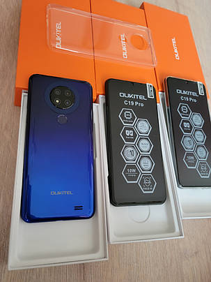 Смартфон OUKITEL C19 Pro Blue 4G 4/64Gb 4000mAh+ чохол нові!, фото 1