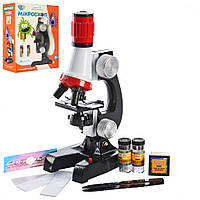 Микроскоп игрушечный SK 0008 21см, свет, пробирки, стекла, Time Toys