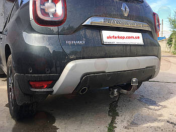 Фаркоп Рено Дастер 2, Фаркоп Renault Duster 2 (2018-2024), З'ємний гак на 2 болтах