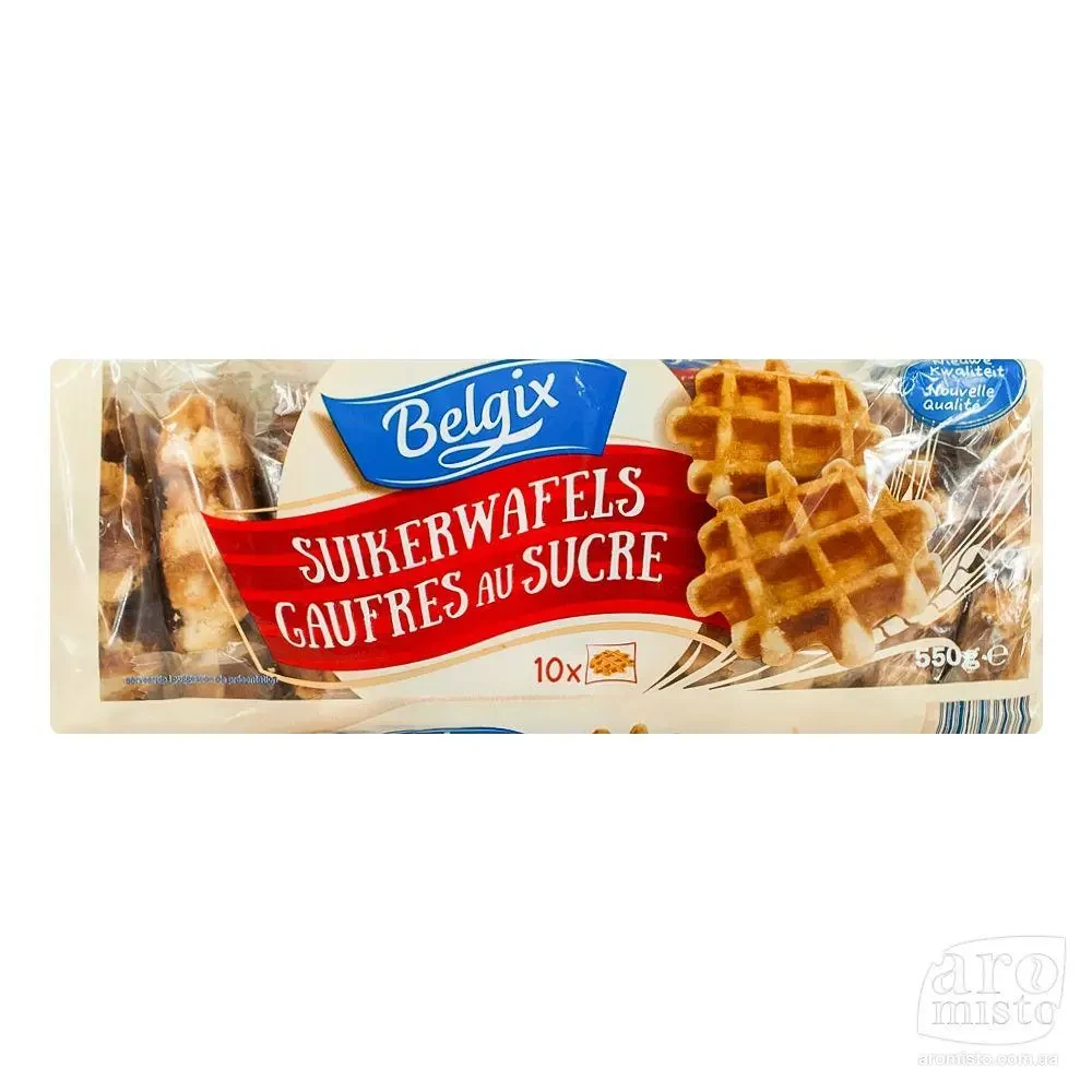 Бельгійські вафлі Belgix Sukerwafel 550g