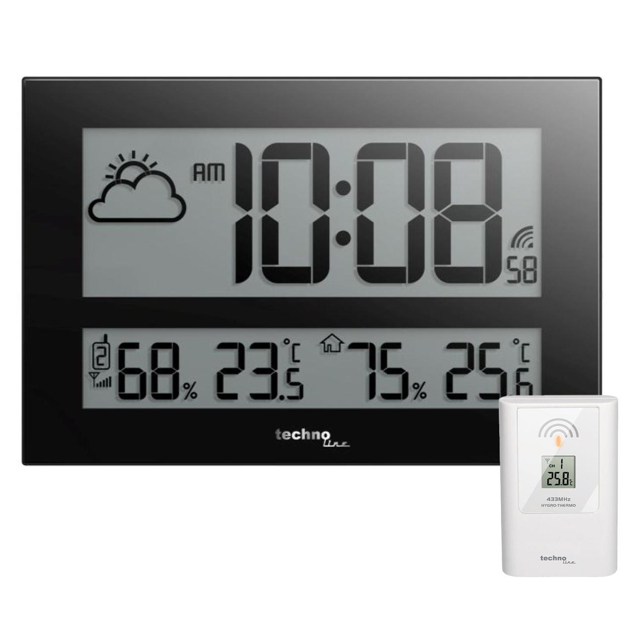 Годинники натиснені Technoline WS8011 Black (WS8011)