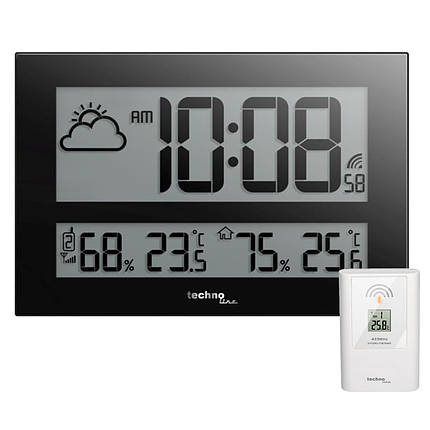 Годинники натиснені Technoline WS8011 Black (WS8011), фото 1