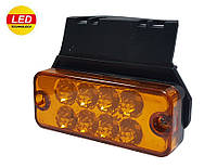 Фонарь габаритный желтый 8LED (12-24v)