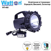 Акумуляторний світлодіодний потужний ліхтар-прожектор 50 Вт BIG LANTERN WATTON WT-40, 12 годин від одного заряду