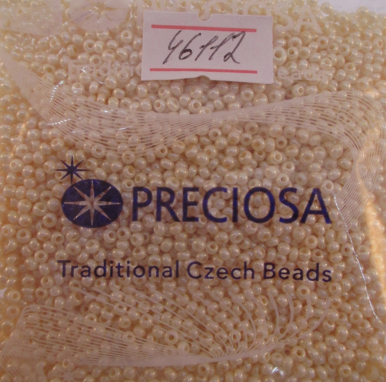 Бісер 10/0, колір — крем-брюле, No46112 (пач.50 грамів)