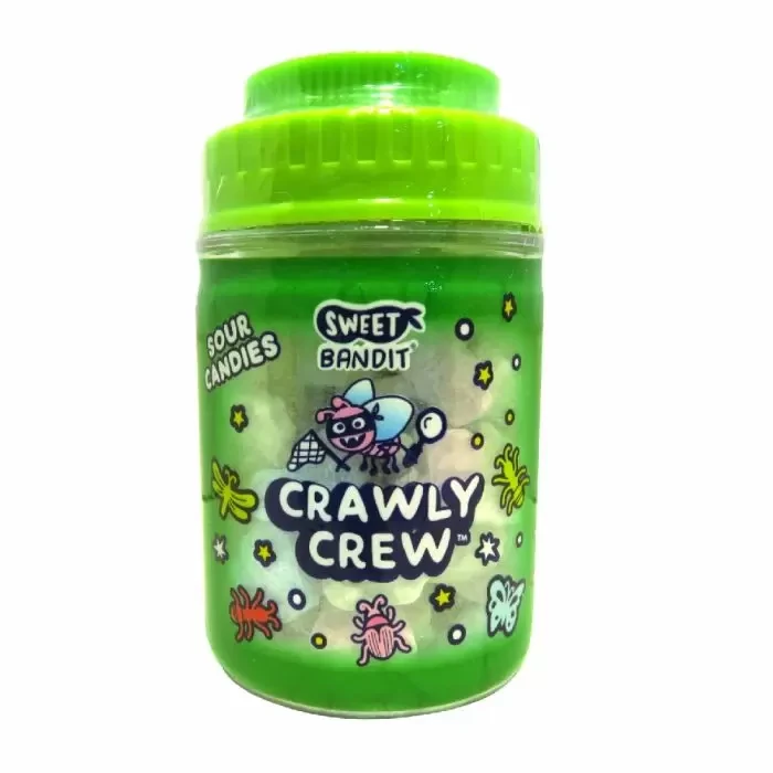 Кислі цукерки Sweet Bandit Crawly Crew Sour Candies 70g Лайм