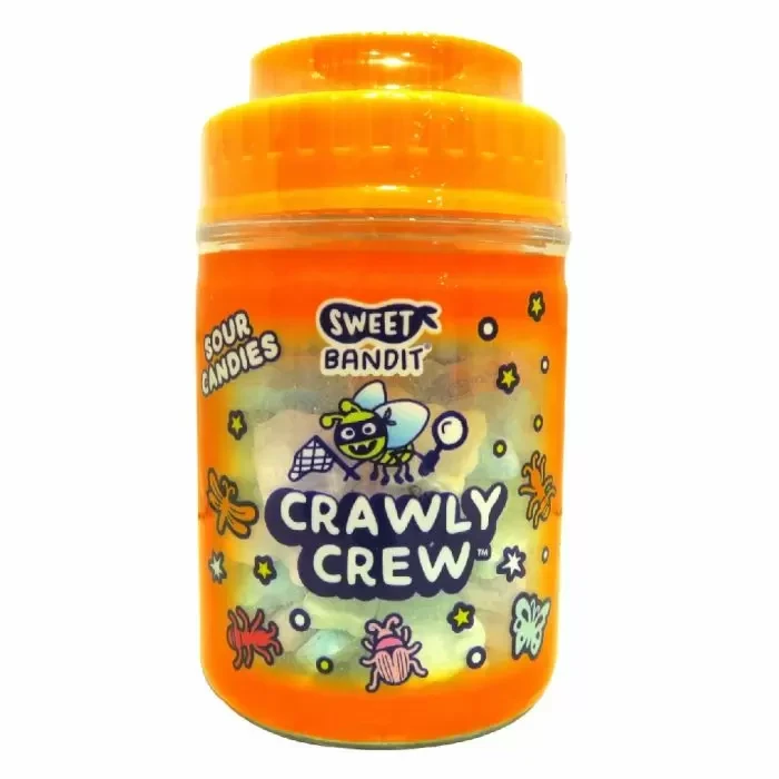 Кислі цукерки Sweet Bandit Crawly Crew Sour Candies 70g Апельсин, фото 1