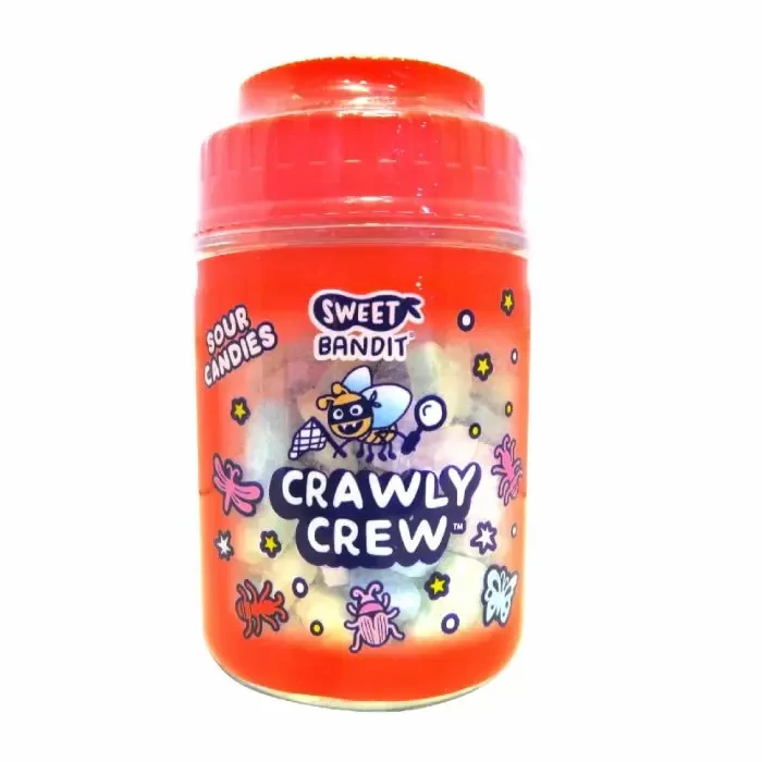 Кислі цукерки Sweet Bandit Crawly Crew Sour Candies 70g Полуниця