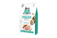 Сухой корм для котов (Брит Кеа) Brit Care Sterilised Urinary профилактика мочекаменных заболеваний 400г