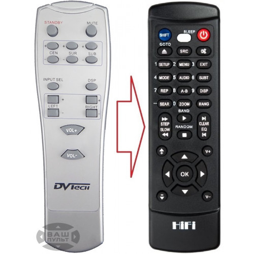 Пульт для DVTECH AA1120 (аналог), фото 1