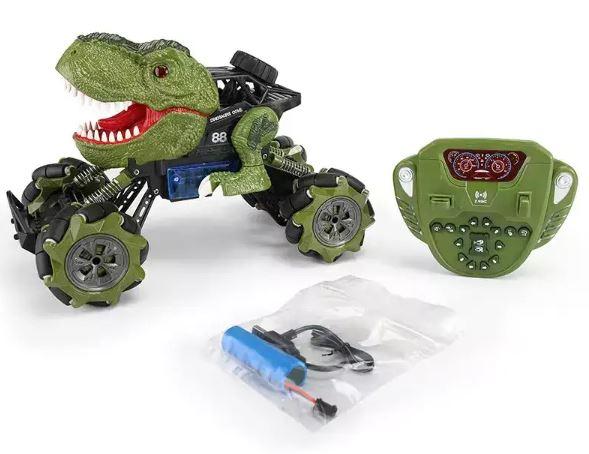 Машинка на радіокеруванні T-Rex Drift Car машина-динозавр пускає пару, звук, світло, 360°