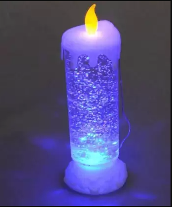 Декоративна свічка лампа зі снігом Romantic Candle H-86