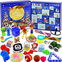 Адвент-календарь Fidget для детей и взрослых с забавными и сенсорными игрушками