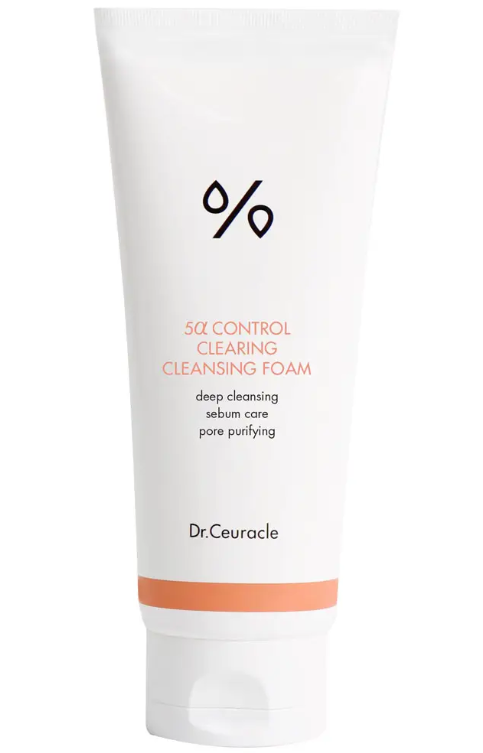 Себорегулююча очищаюча пінка 5-альфа контроль Dr. Ceuracle 5a control clearing cleansing foam 200 мл, фото 1