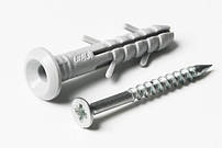 Дюбель-цвях швидкого монтажу 6*40 грибок (пач 100шт) поліетиленовий