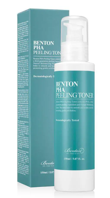 Тонер - ексфоліант з лактобіоновою кислотою Benton PHA Peeling Toner, 150мл