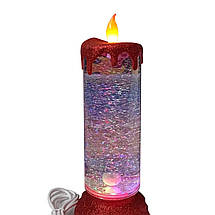 Світлодіодна Свічка, Лавова Лампа, Торнадо (25 см), фото 2