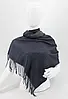 Шарф двосторонній M&JJ ЖЕНЕВА Мокко/темно-синій меланж 65х185 см (8413), фото 2