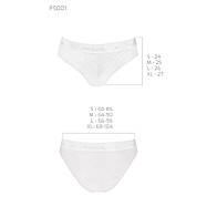 Трусики з широкою гумкою і мереживом Passion PS001 PANTIES XL, white, фото 3