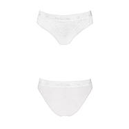 Трусики з широкою гумкою і мереживом Passion PS001 PANTIES L, white, фото 3