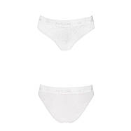 Трусики з широкою гумкою і мереживом Passion PS001 PANTIES XL, white, фото 4