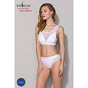 Трусики з прозорою вставкою Passion PS002 PANTIES M, white, фото 5
