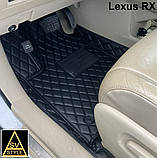 Шкіряні килимки Lexus RX 3D з екошкіри (2003-2009) Килимки Лексус РХ, фото 2