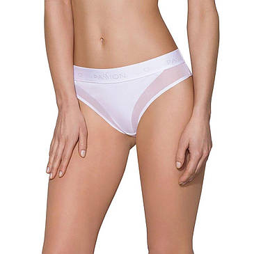 Трусики з прозорою вставкою Passion PS002 PANTIES M, white, фото 1