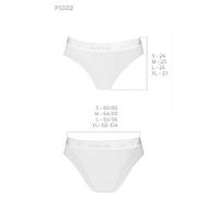 Трусики з прозорою вставкою Passion PS002 PANTIES white, size XL, фото 2