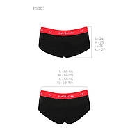 Трусики-шортики Passion PS003 PANTIES black, size S, фото 3
