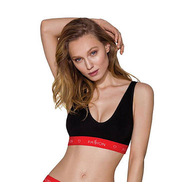 Спортивний топ на широких бретелях Passion PS003 TOP L, black, фото 1