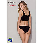 Трусики-сліпи з бавовни з еластаном Passion PS004 PANTIES black, size M, фото 2