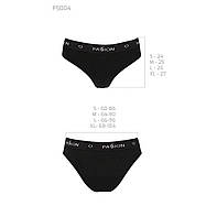 Трусики-сліпи з бавовни з еластаном Passion PS004 PANTIES black, size M, фото 3
