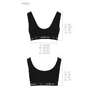 Спортивний топ з широкою гумкою Passion PS004 TOP black, size M, фото 3