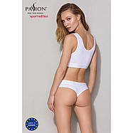 Трусики-бразіліана з бавовни Passion PS005 PANTIES M, white, фото 3