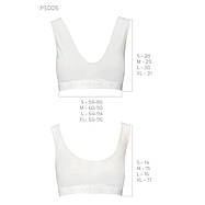 Спортивний топ з еластичного бавовни Passion PS005 TOP M, white, фото 4