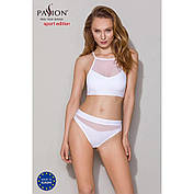 Спортивний топ з прозорою вставкою Passion PS006 TOP white, size L, фото 2