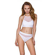 Спортивний топ з прозорою вставкою Passion PS006 TOP white, size M, фото 3