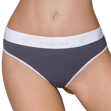 Спортивні трусики-стринги Passion PS007 PANTIES dark grey, size L, фото 2