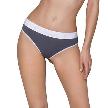 Спортивні трусики-стринги Passion PS007 PANTIES dark grey, size S, фото 2