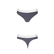 Спортивні трусики-стринги Passion PS007 PANTIES dark grey, size S, фото 3