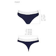 Спортивні трусики-стринги Passion PS007 PANTIES navy blue, size S, фото 3